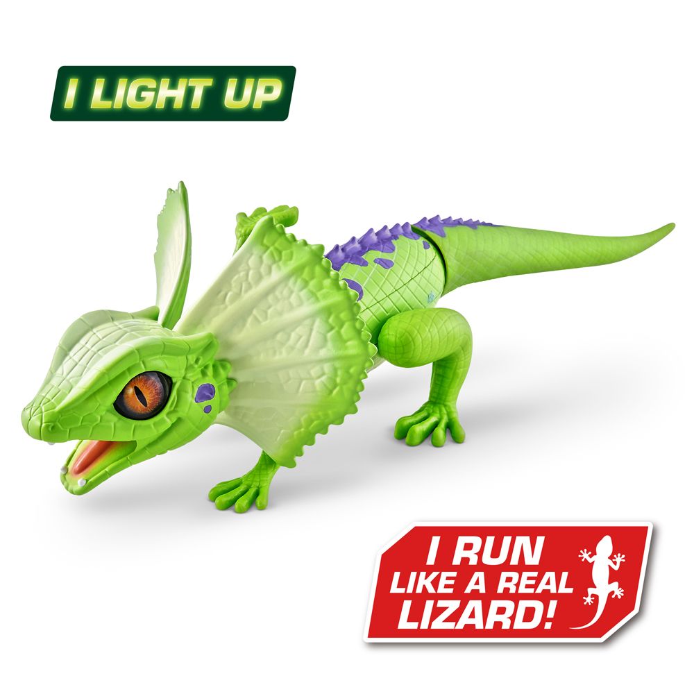 Zuru - Robo Alive Robotic Pet - Frilled Neck Lizard - Green