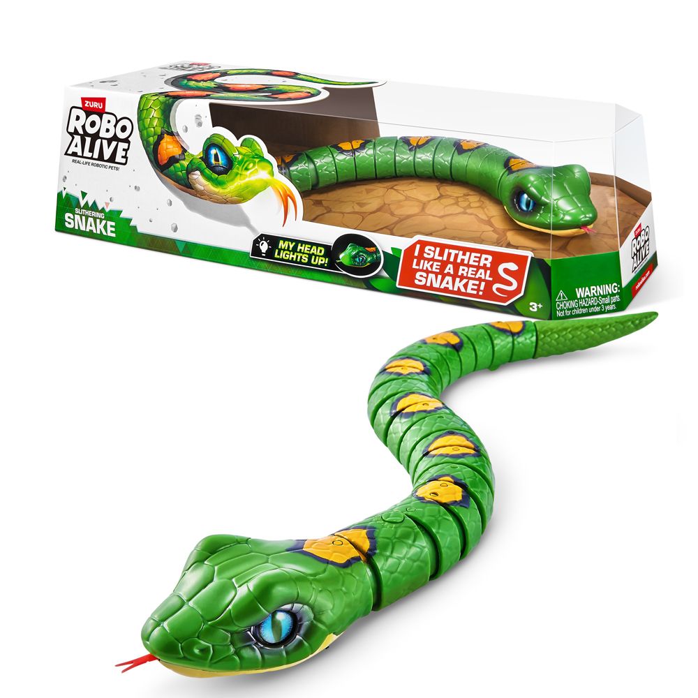 Zuru - Robo Alive Robotic Pet - Slithering Snake - Green