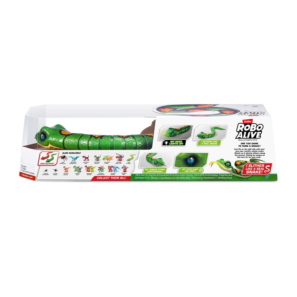 Zuru - Robo Alive Robotic Pet - Slithering Snake - Green