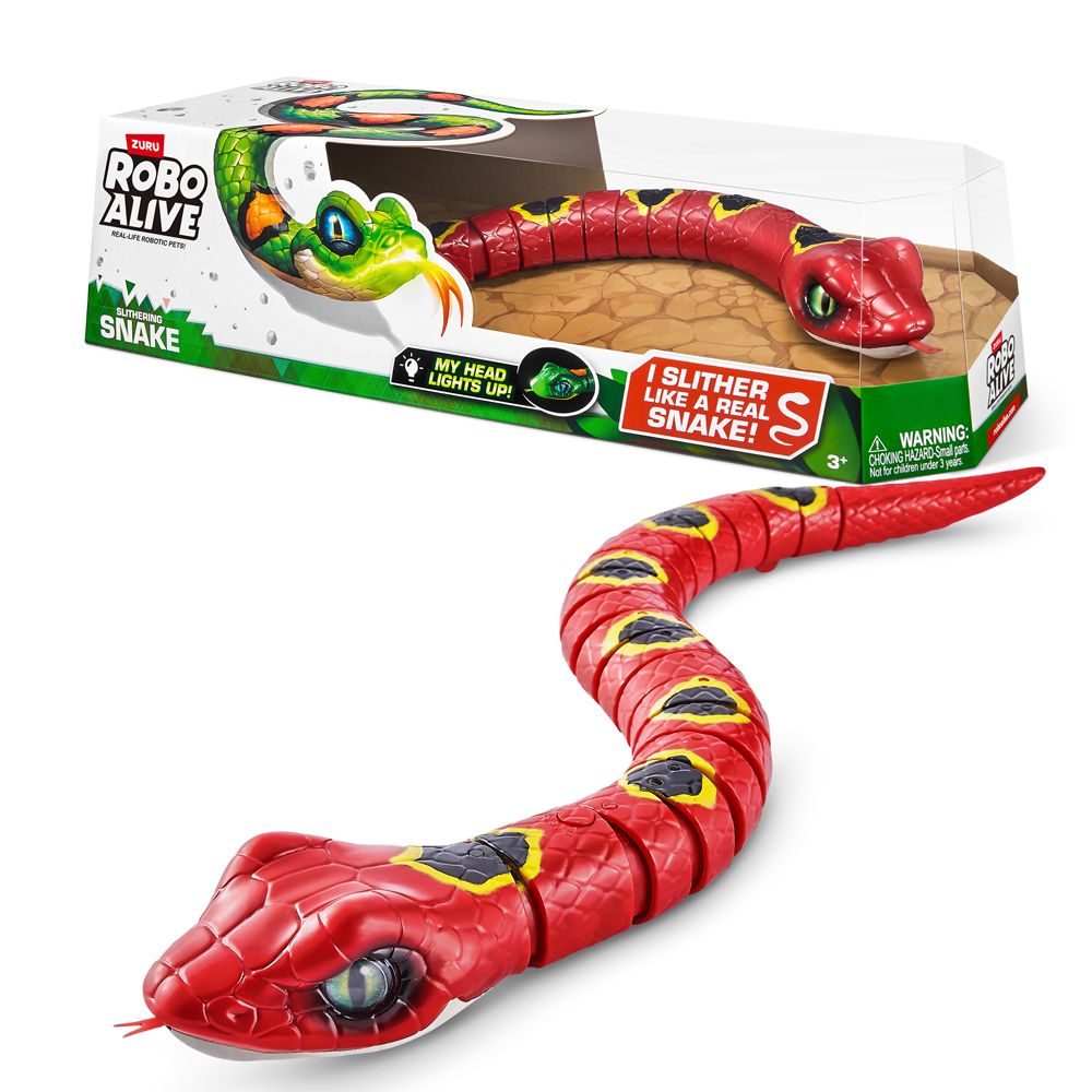 Zuru - Robo Alive Robotic Pet - Slithering Snake - Red