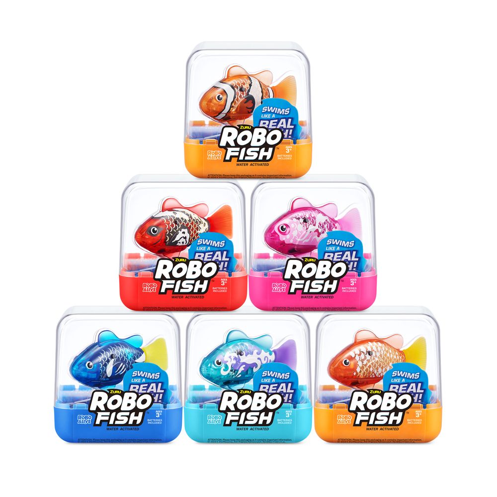 ZURU - Robo Alive Water Activated Fish Toy - 1pc - Color May Vary