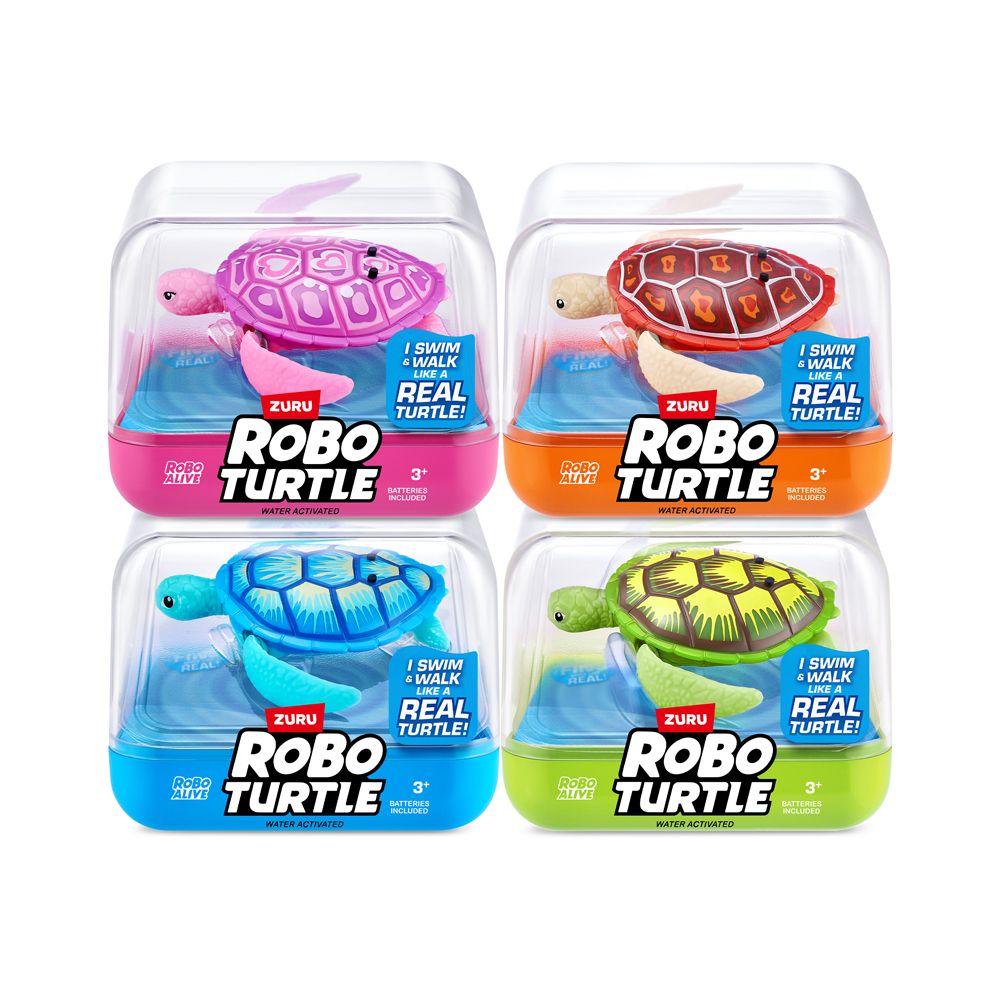 ZURU - Robo Alive Water Activated Turtle Toy - 1pc - Color May Vary