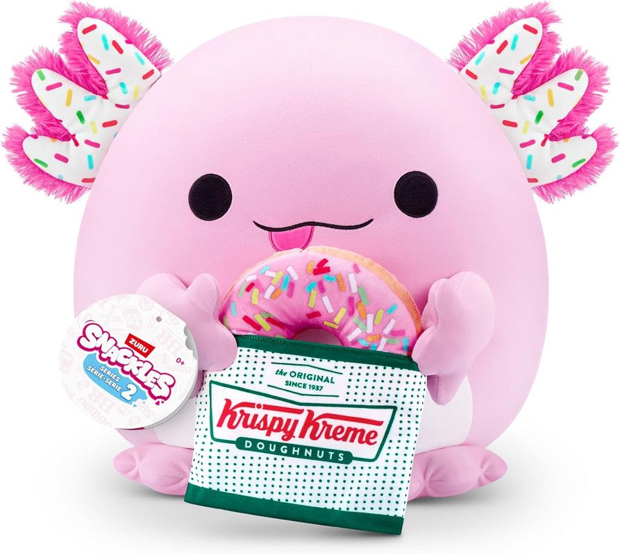 ZURU - Snackles Series 2 - Axolotl & Krispy Kreme 8 Inch Plush