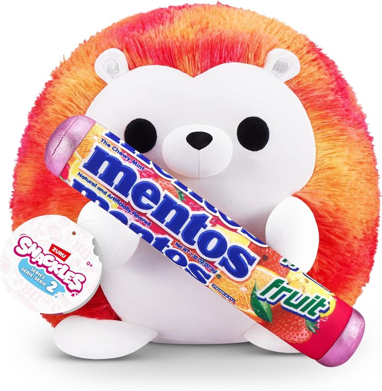 ZURU - Snackles Series 2 - Hedgehog & Mentos 8 Inch Plush