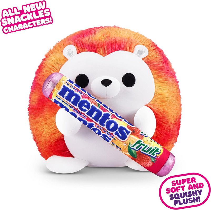 ZURU - Snackles Series 2 - Hedgehog & Mentos 8 Inch Plush