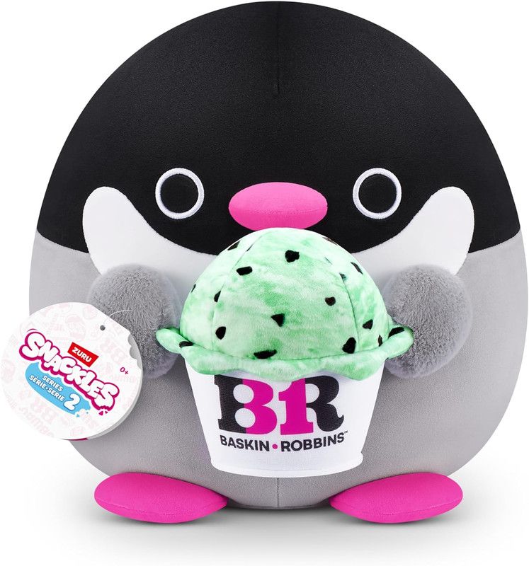 ZURU - Snackles Series 2 - Penguin & Baskin-Robbin 16 Inch Plush