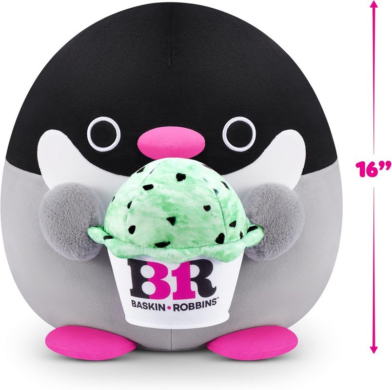 ZURU - Snackles Series 2 - Penguin & Baskin-Robbin 16 Inch Plush