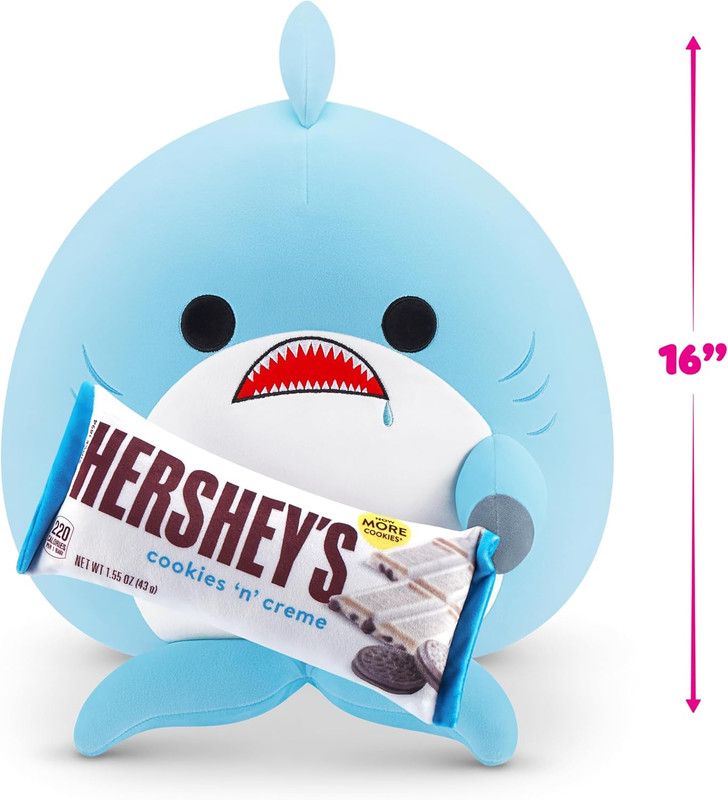 ZURU - Snackles Series 2 - Shark & Hershey Cookies N Cream 16 Inch Plush