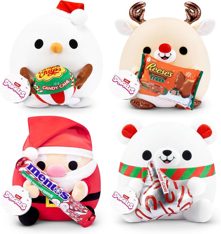 ZURU - Snackles Christmas - Snowman & Chupachups 14 Inch Plush