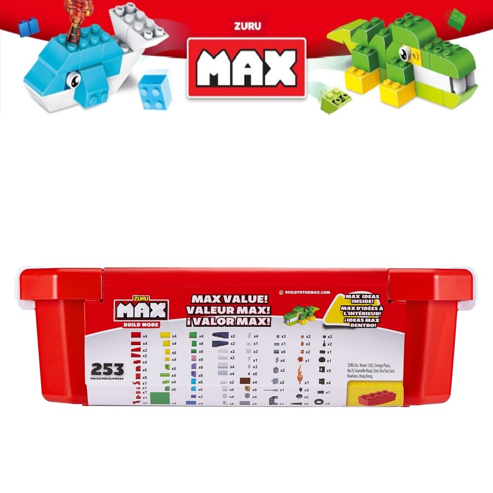 Zuru Max Build More - "Max Bricks" Toy 253pcs