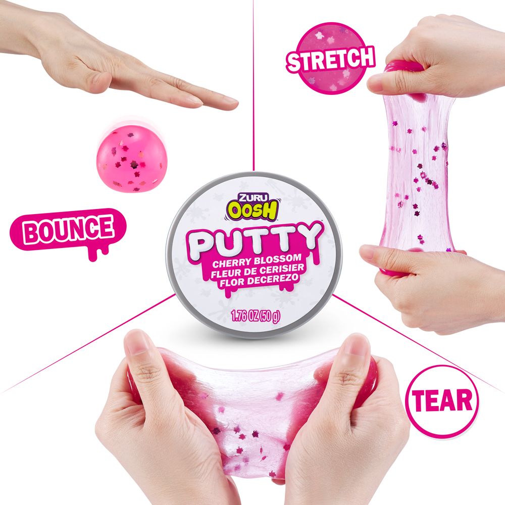 Zuru - Super Oosh Pack-2 Putty - 2 Slime - 1 Crackle Foam! Color/Style May Vary