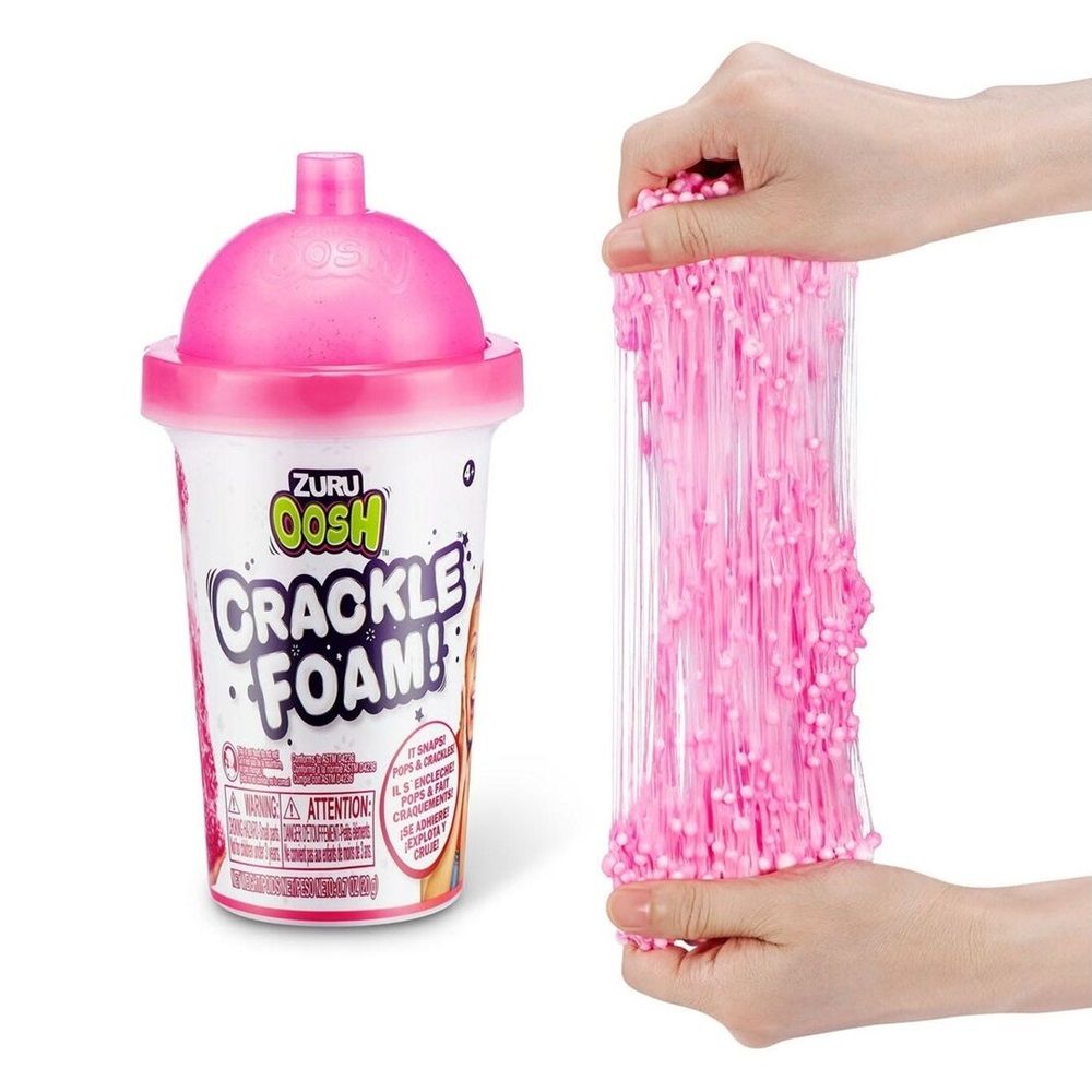 Zuru - Super Oosh Pack-2 Putty - 2 Slime - 1 Crackle Foam! Color/Style May Vary