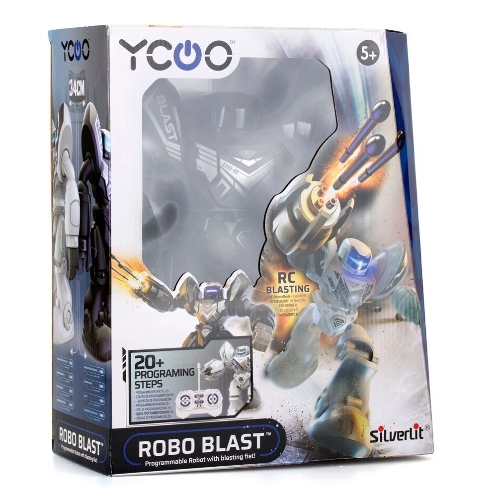 Silverlit - YCOO Robo Blast, Programmable Robot Toy - Black