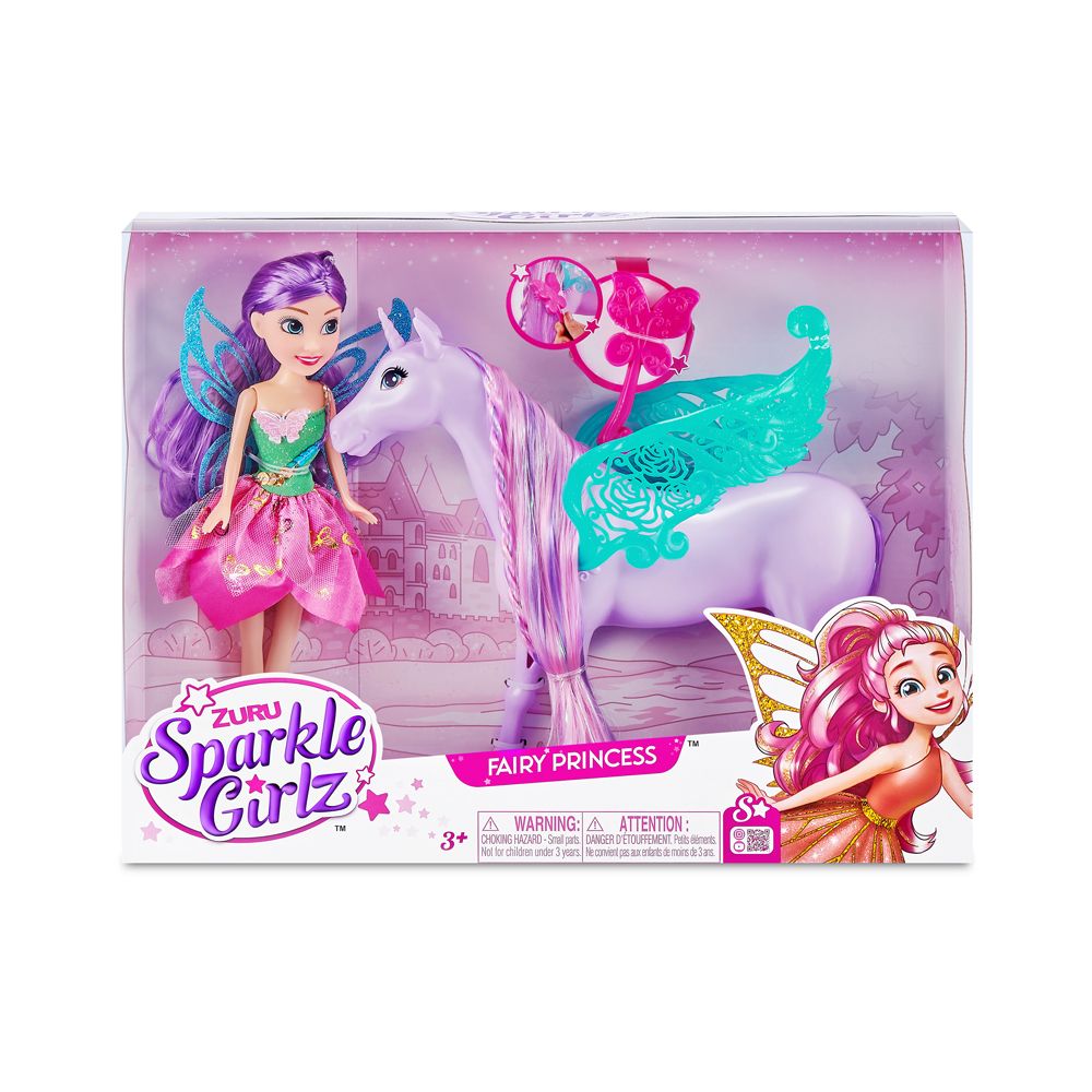 Zuru - Sparkle Girlz Fairy Princess With Unicorn - Set 10.5"