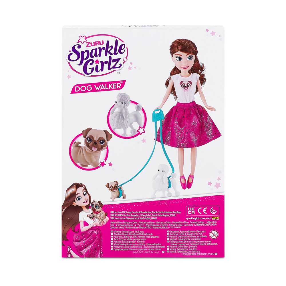 Zuru - Sparkle Girlz Dog Walker Doll Set 10.5"