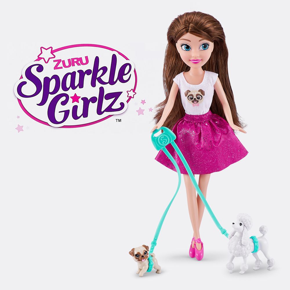 Zuru - Sparkle Girlz Dog Walker Doll Set 10.5"