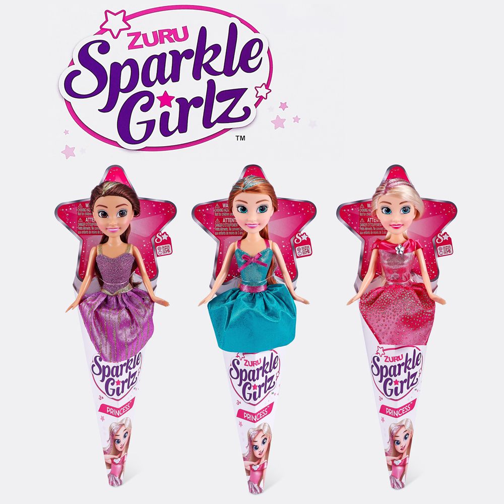 Zuru - Sparkle Girlz Princess Cone Doll 10.5" 1pc - Color May Vary