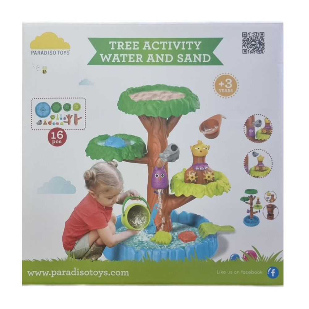 Paradiso Toys - Tree Activity Water And Sand Playset - 16 Pcs