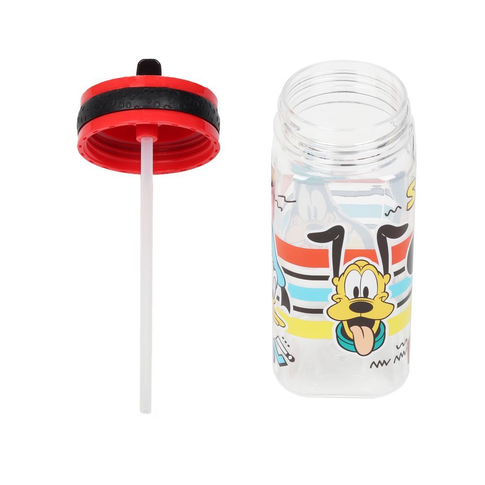 Little Angel - Kids' Donald Duck Printed Water Bottle - Red - 600 ml