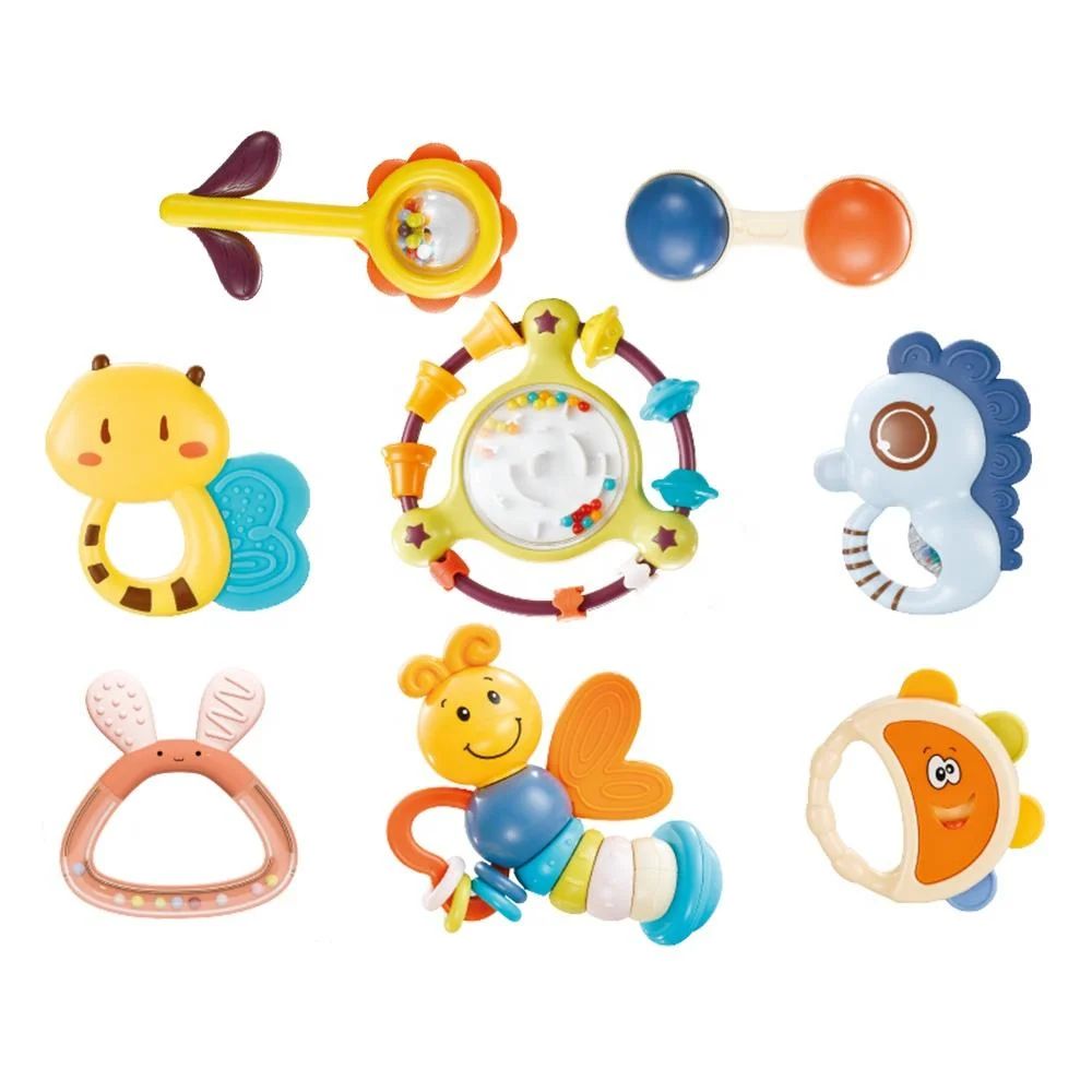 Goodway - Baby Rattles & Teether 8Pc Set