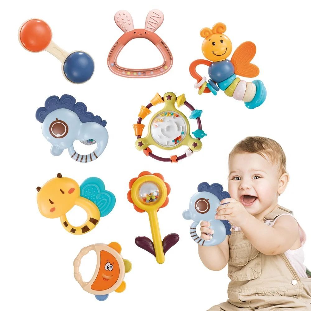 Goodway - Baby Rattles & Teether 8Pc Set