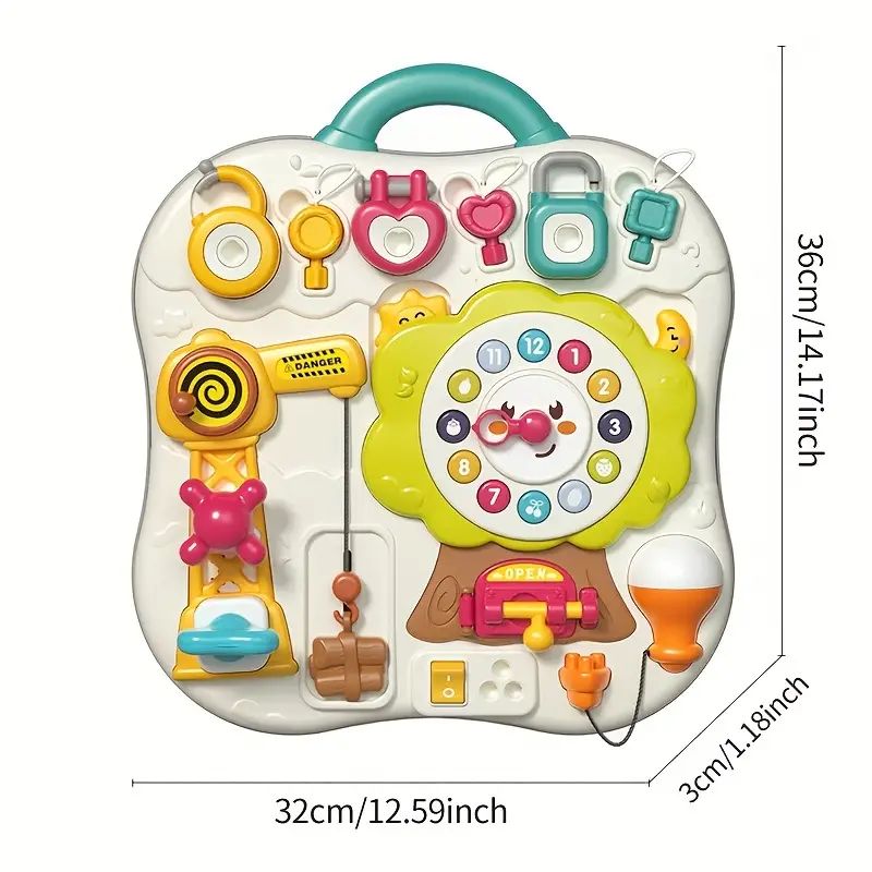 Goodway - Kids Interactive Educational Busy Board With Locks & Clock