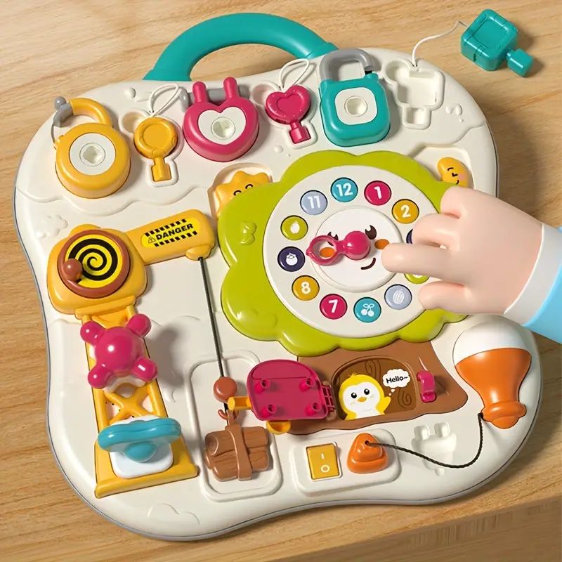 Goodway - Kids Interactive Educational Busy Board With Locks & Clock