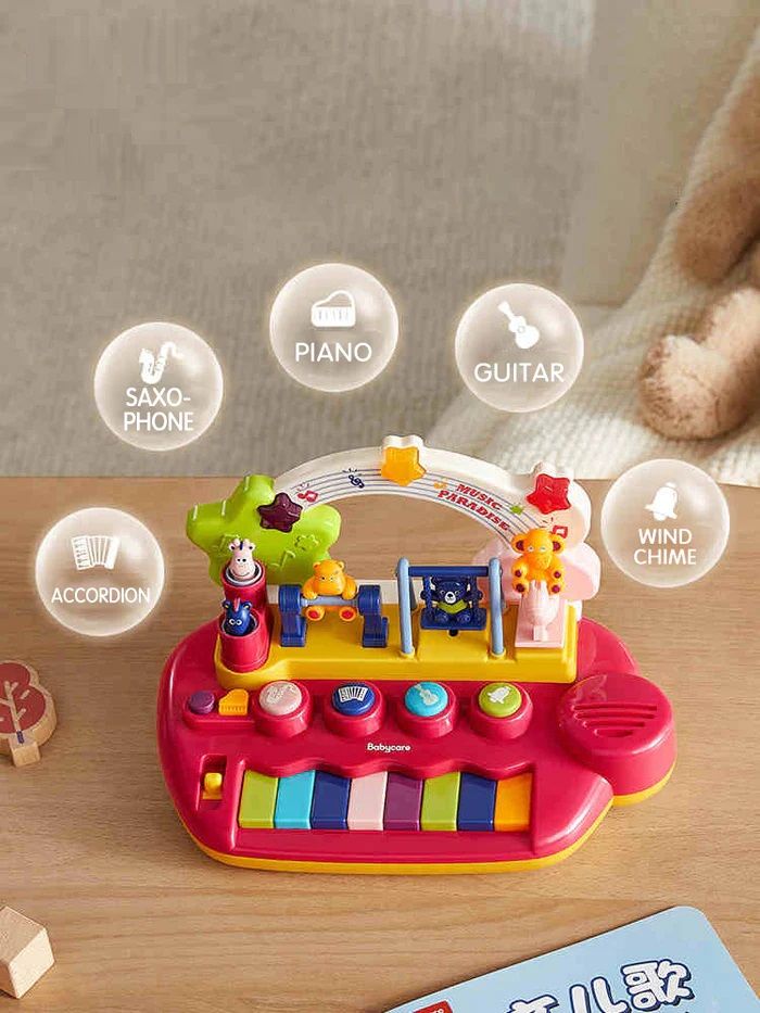 Goodway - Kids Musical Piano Toy Interactive Educational Keyboard - Pink