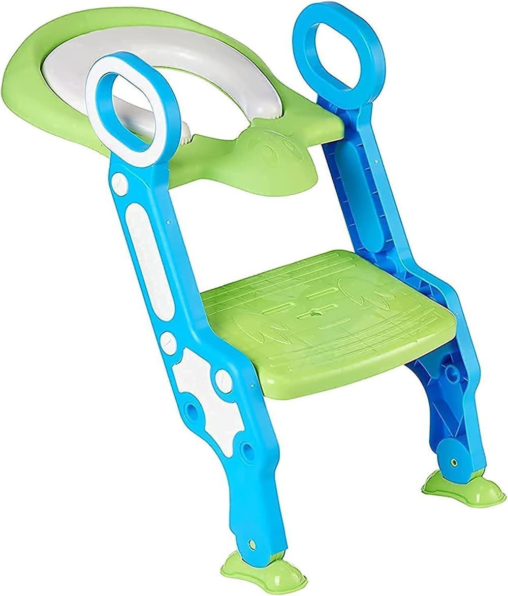 Little Angel - Baby Chick Potty Training Seats For Children - Green/Blue