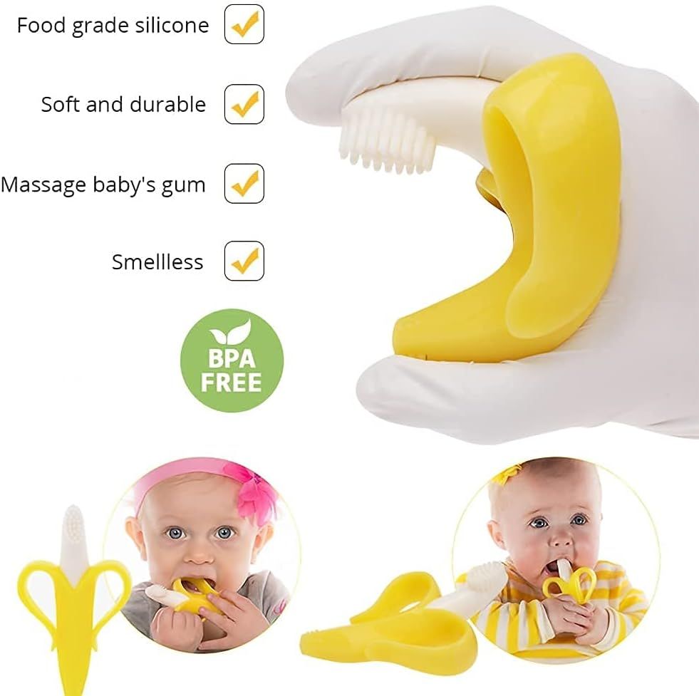 Little Angel - Baby Silicone Soft Teething Toy - Banana