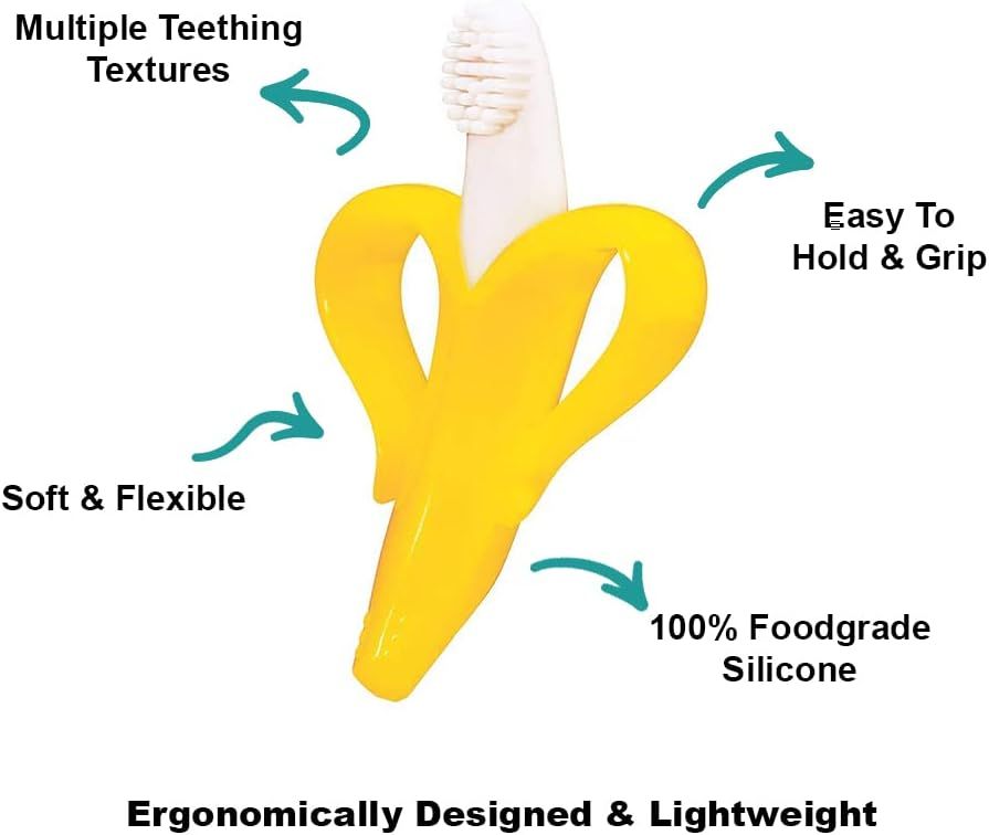 Little Angel - Baby Silicone Soft Teething Toy - Banana