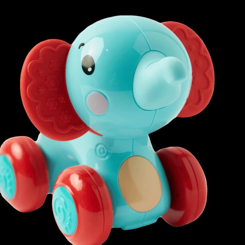 Goodway - Baby Toy Elephant Rolling Push And Pull Interactive Toy - Elephant