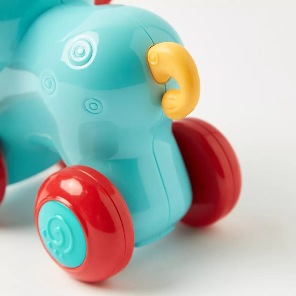 Goodway - Baby Toy Elephant Rolling Push And Pull Interactive Toy - Elephant