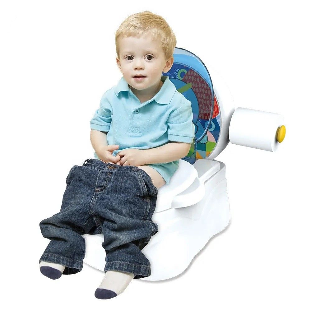 Little Angel - Baby Potty Seat Training Toilet Chair With Lid - Blue