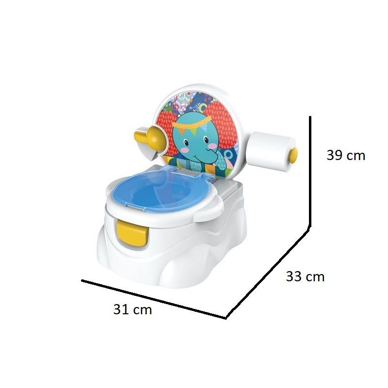 Little Angel - Baby Potty Seat Training Toilet Chair With Lid - Blue