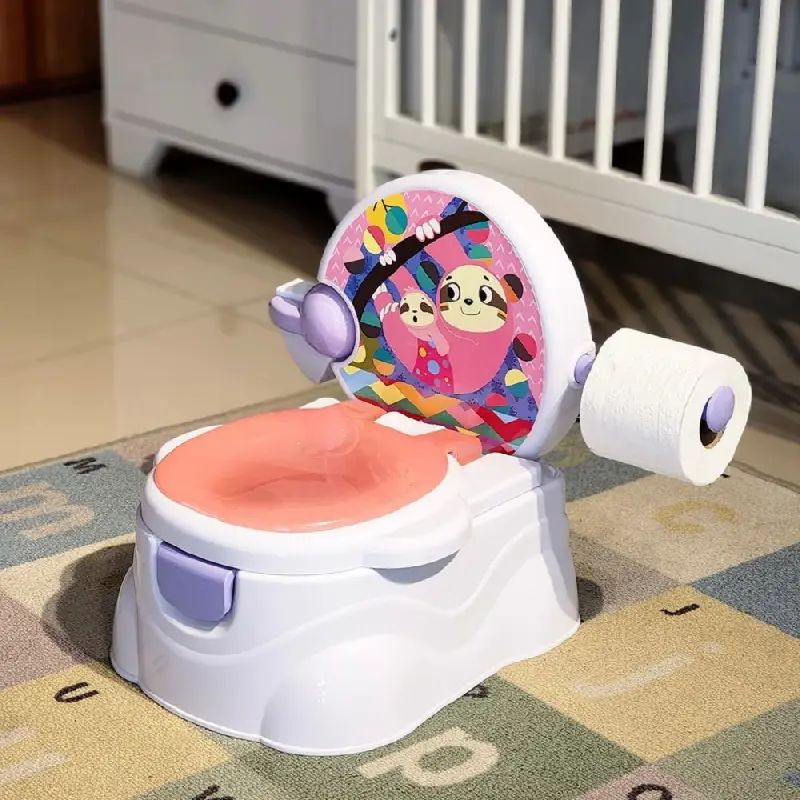 Little Angel - Baby Potty Seat Training Toilet Chair With Lid - Pink