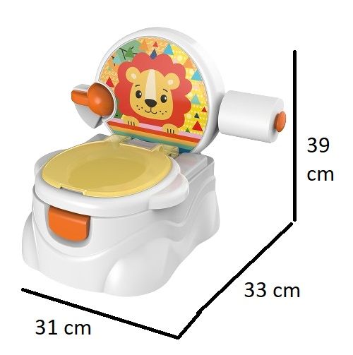 Little Angel - Baby Potty Seat Training Toilet Chair With Lid - Yellow