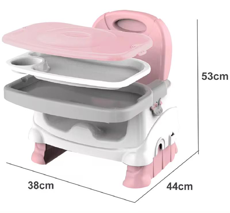 Little Angel - 3-in-1 Convertible Baby Dining Chair - Pink