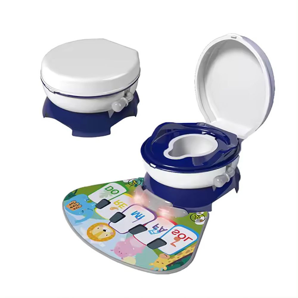 Little Angel - Kids Potty Chair 3-In-1 Training Seat With Lid - Blue