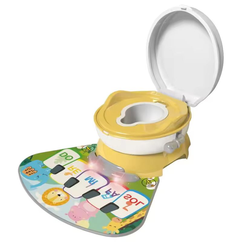 Little Angel - Kids Potty Chair 3-In-1 Training Seat With Lid - Yellow