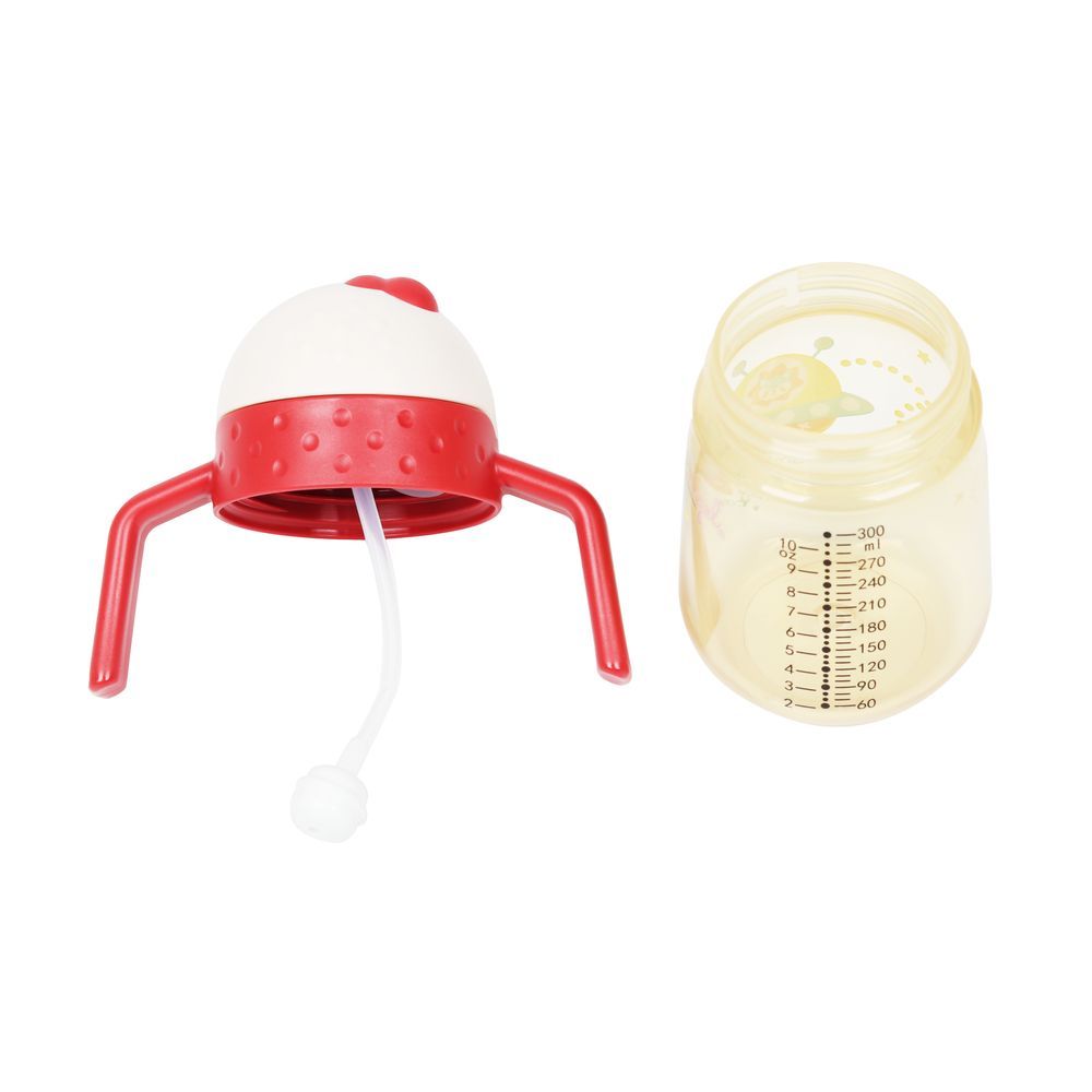 Little Angel - Baby Water Bottle With Straw 300ml - Red