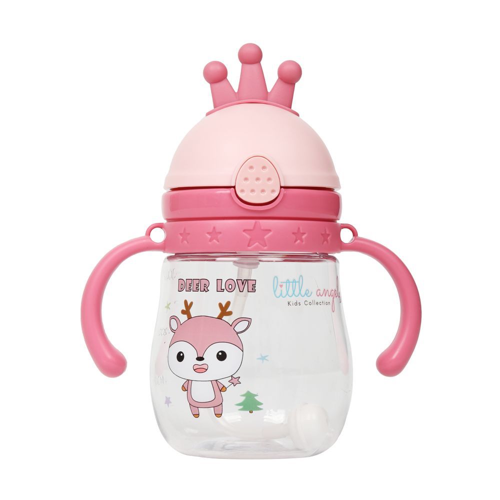 Little Angel - Baby Sippy Cup With Handles 240ml - Pink