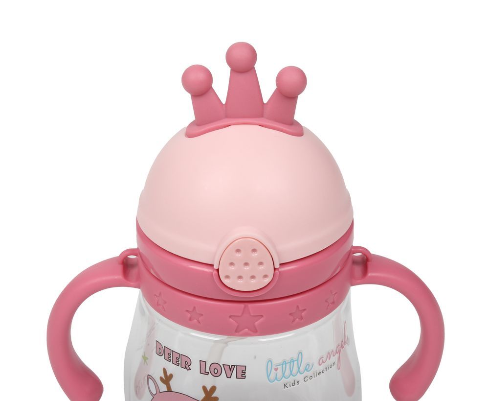 Little Angel - Baby Sippy Cup With Handles 240ml - Pink