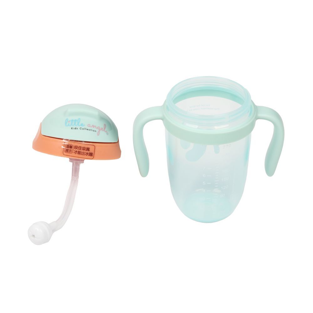 Little Angel - Baby Sippy Cup With Straw 270ml - Green