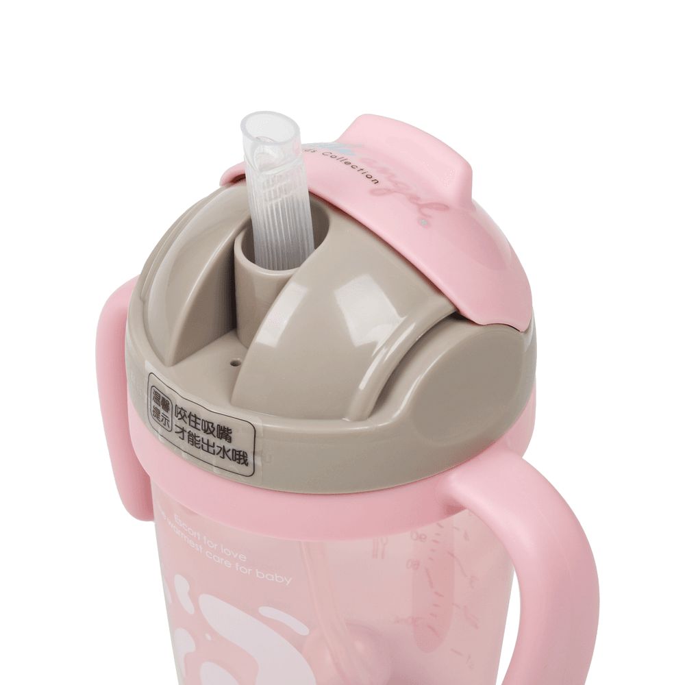 Little Angel - Baby Sippy Cup With Straw 270ml - Pink