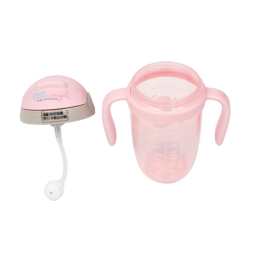 Little Angel - Baby Sippy Cup With Straw 270ml - Pink