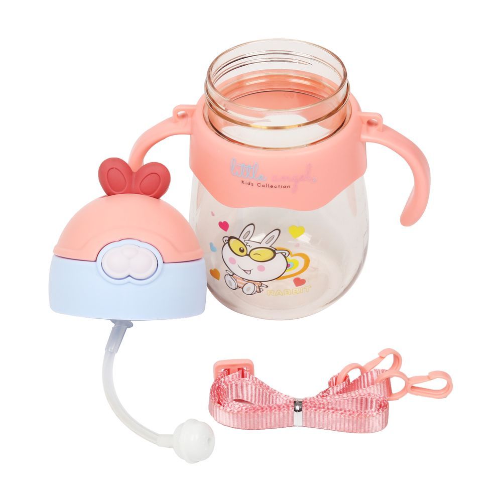 Little Angel - Kids Sippy Cup 250ml Rabbit Design - Orange