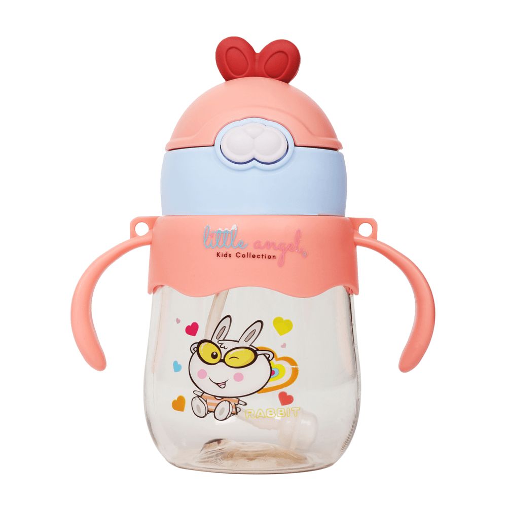 Little Angel - Kids Sippy Cup 250ml Rabbit Design - Orange