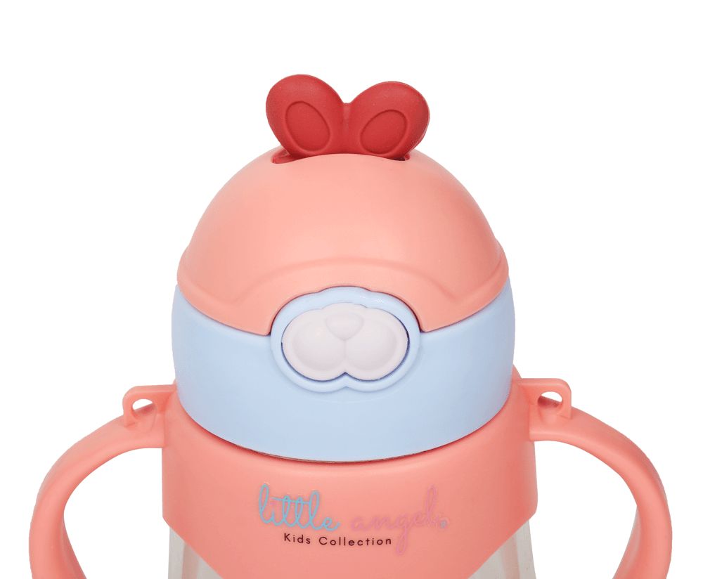 Little Angel - Kids Sippy Cup 250ml Rabbit Design - Orange