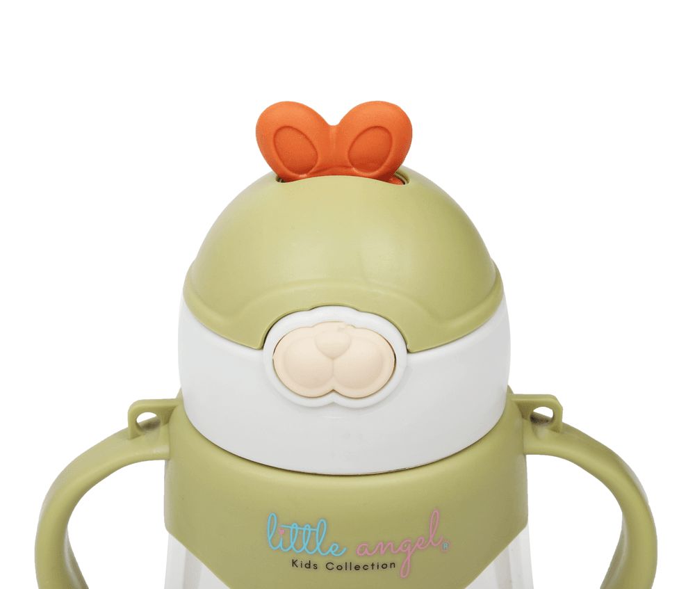 Little Angel - Kids Sippy Cup 250ml Rabbit Design - Green